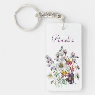 Carnival of flowers key ring