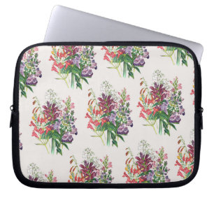 Carnival of flowers laptop sleeve