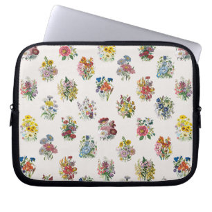 Carnival of flowers laptop sleeve