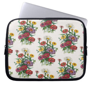 Carnival of flowers laptop sleeve