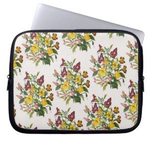 Carnival of flowers laptop sleeve