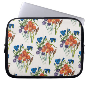 Carnival of flowers laptop sleeve