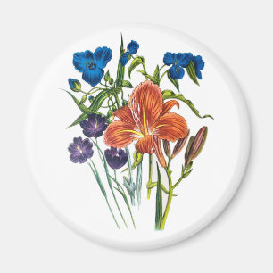 Carnival of flowers magnet