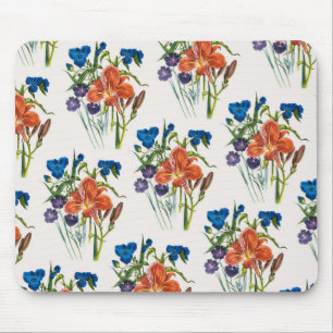 Carnival of flowers mouse mat