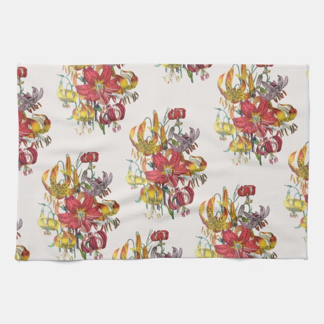 Carnival of flowers tea towel (Horizontal)