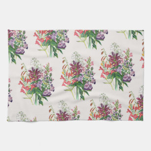 Carnival of flowers tea towel