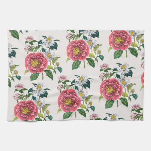 Carnival of flowers tea towel