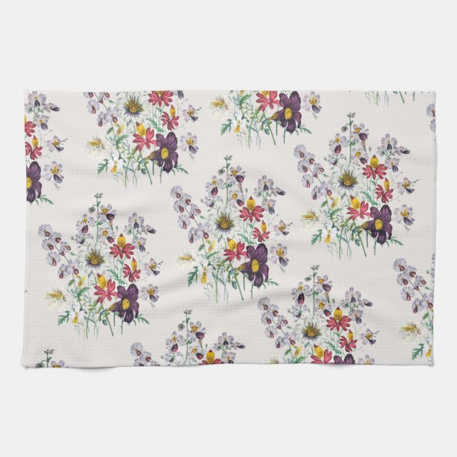 Carnival of flowers tea towel (Horizontal)