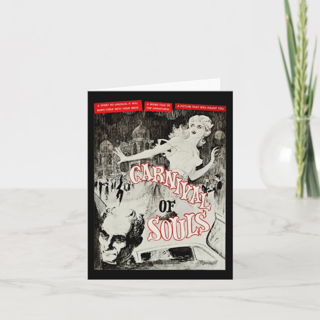 Carnival Of Souls Halloween Monster Poster Horror  Card (Front)