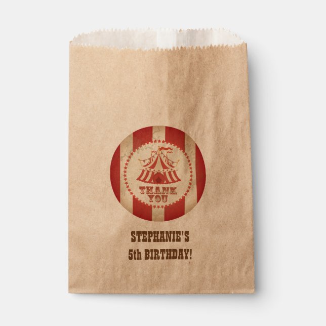 Carnival or Circus Custom Party Bags (Front)