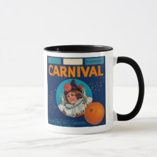 Carnival Orange LabelAnaheim, CA Mug