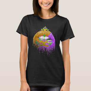 Carnival Party Costume Masquerade Lips Women Mard T-Shirt