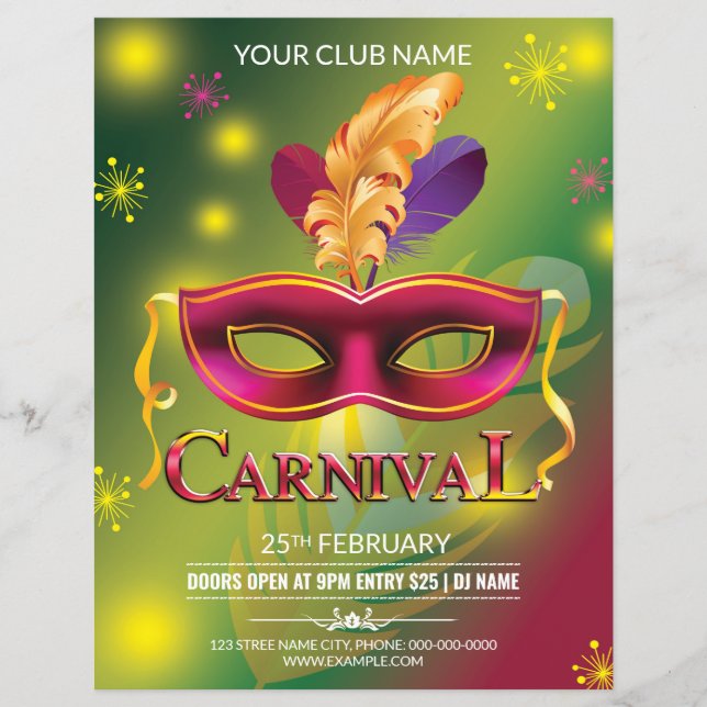 Carnival Party Flyer (Front)