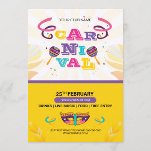 Carnival Party Flyer Invitation