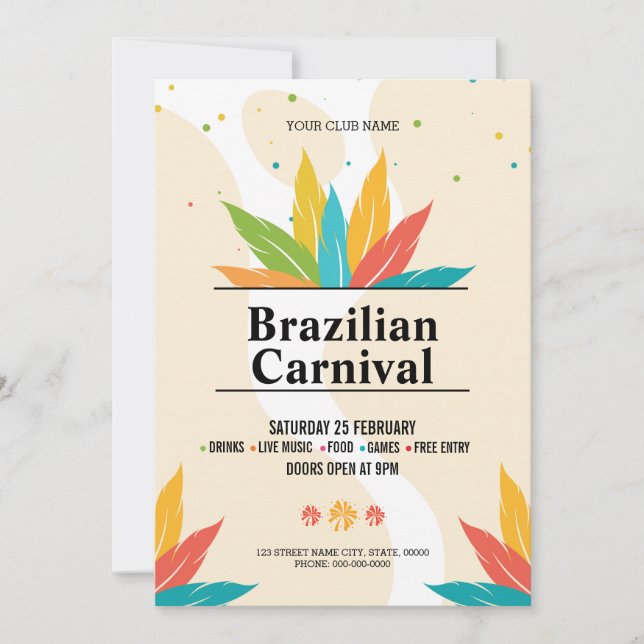 Carnival Party Flyer Template (Front)
