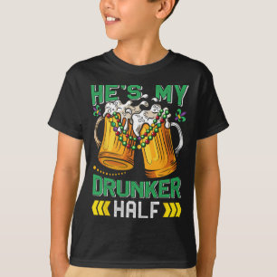 Carnival Party He's My Drunker Half Women Mardi Gr T-Shirt