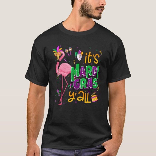 Carnival Party Idea Flamingo Mardi Gras Women T-Shirt (Front)