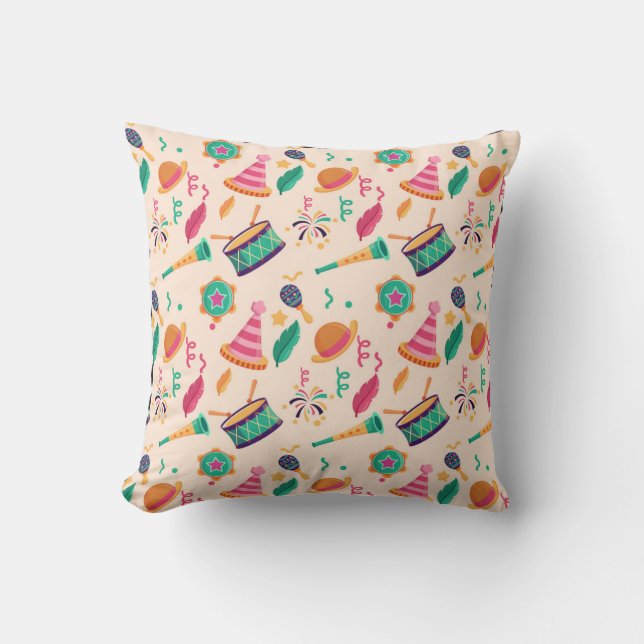 Carnival pattern cushion (Front)