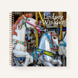 "Carnival Ponies" Spiral Notebook