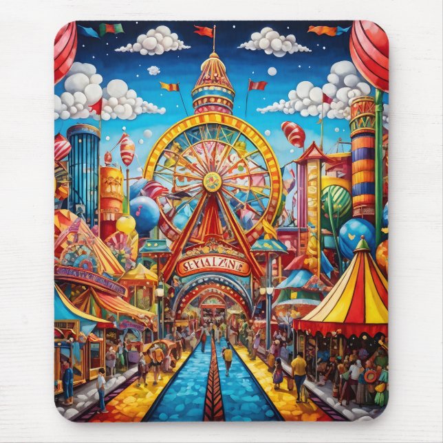 Carnival Puzzle Mouse Mat (Front)