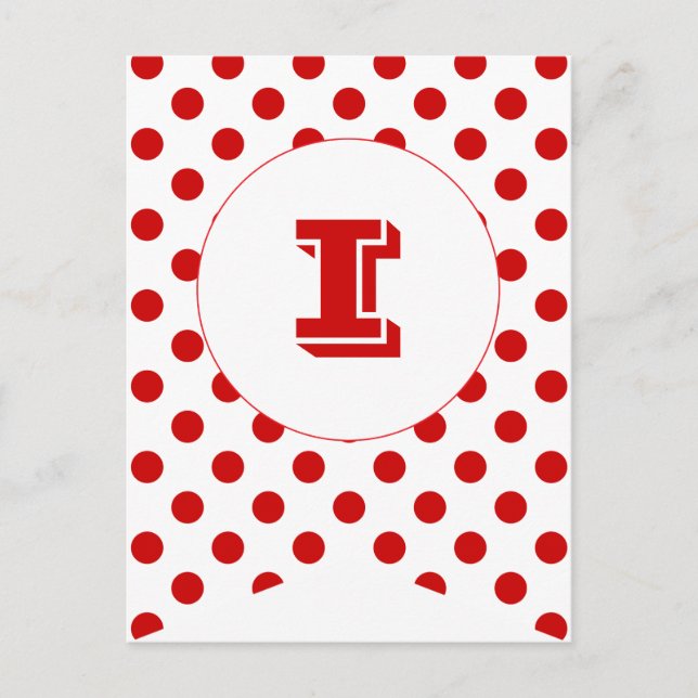 Carnival Red Party Flag Bunting Banner Post Card (Front)