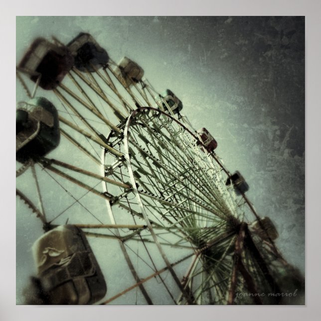 Carnival Ride 4 Square Poster Print (Front)