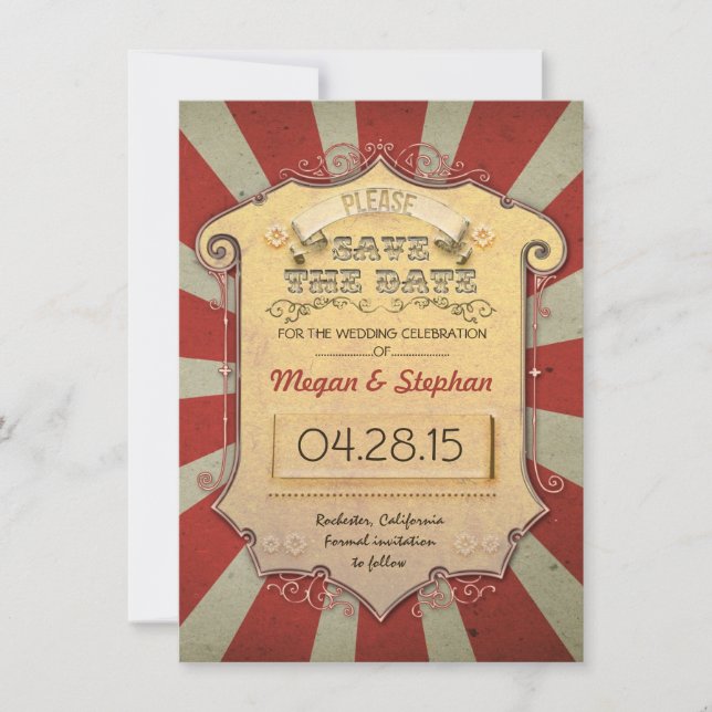carnival save the date cards (Front)