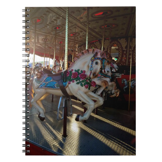 Carnival State Fair Merry-Go-Round Carousel Horse Notebook (Front)