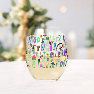 Carnival Stemless Wine Glass
