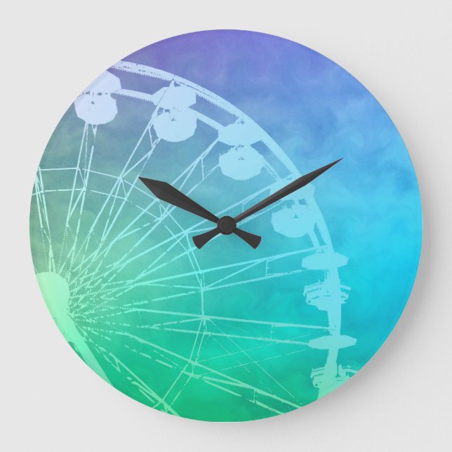 Carnival Summer design Large Clock (Front)