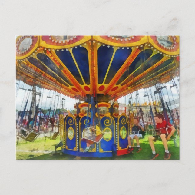 Carnival - Super Swing Ride Postcard (Front)