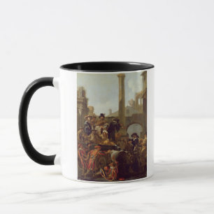 Carnival Time in Rome, 1653 (oil on canvas) Mug