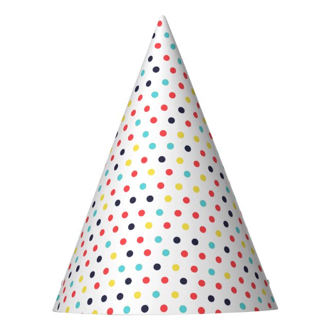 Carnival Tiny Dots Party Hat (Front)