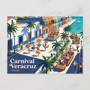 Carnival Veracruz Mexico Postcard