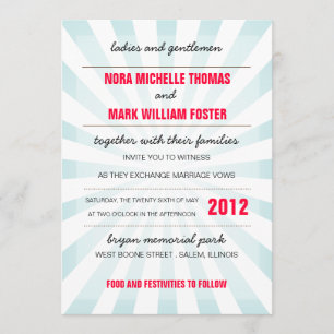 Carnival Wedding Invitation