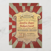 carnival wedding invitations (Front/Back)