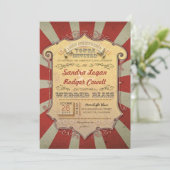 carnival wedding invitations (Standing Front)