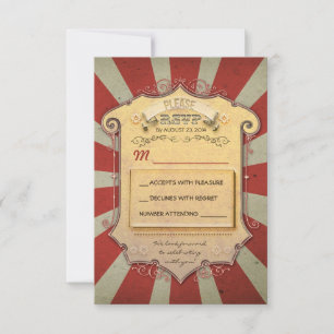 carnival wedding RSVP