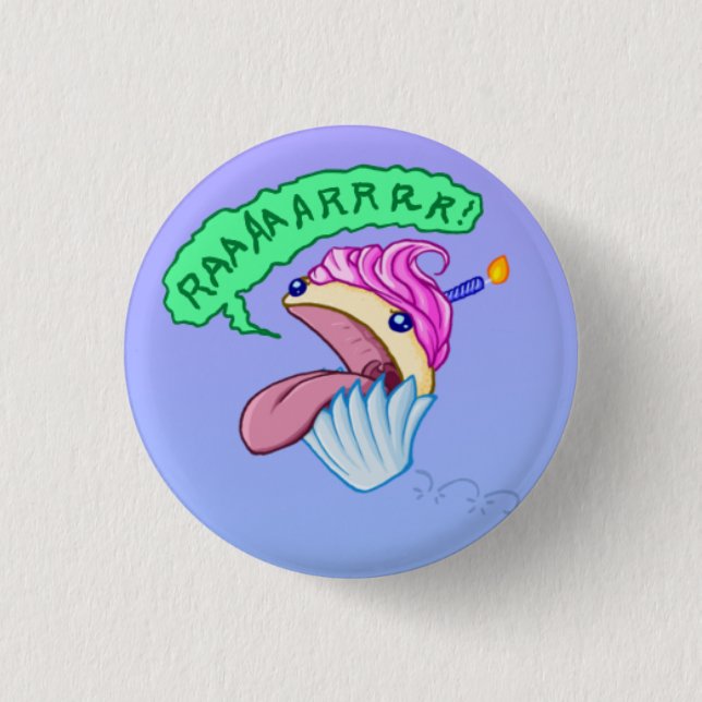 Carnivore Cupcake 3 Cm Round Badge (Front)