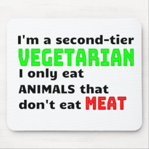Carnivore Meat Lover Funny Sarcastic Gift Mouse Mat