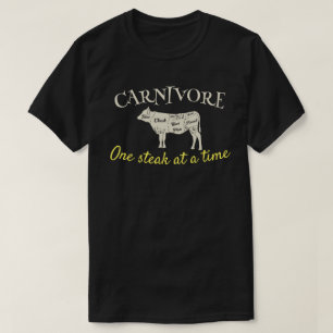 Carnivore One Steak At A Time Customisable T-Shirt