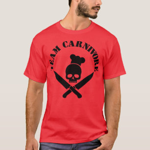carnivores skull knifes bbq humor butcher smoking T-Shirt