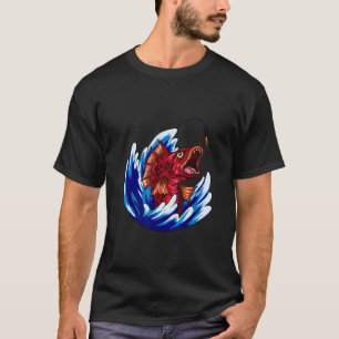 Carnivorous Fish Fishing Retro T-Shirt
