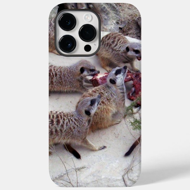 Carnivorous Meerkats Having Ribs For Tea, Case-Mate iPhone Case (Back)