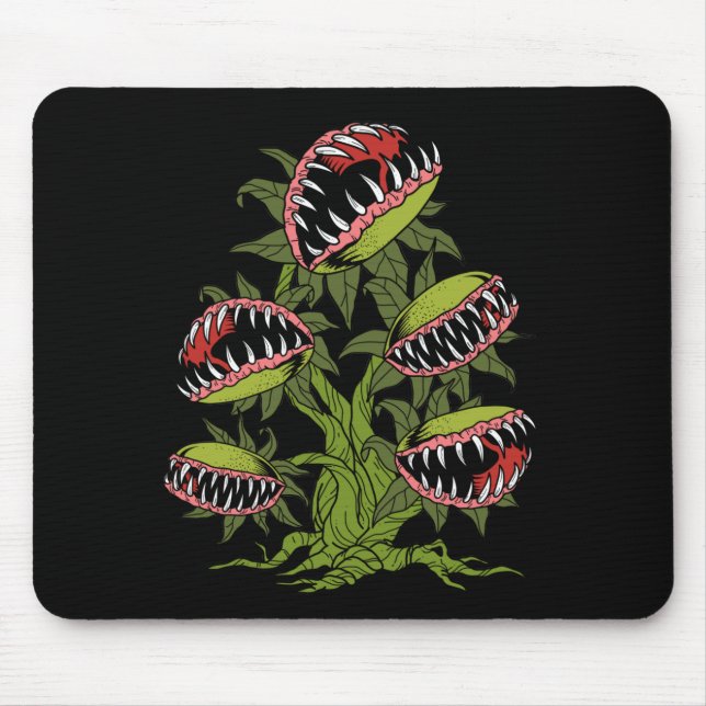 Carnivorous Plant Gifts Monster Venus Fly Trap Mouse Mat (Front)