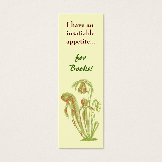 Carnivorous Plant Mini-Bookmark (Front)