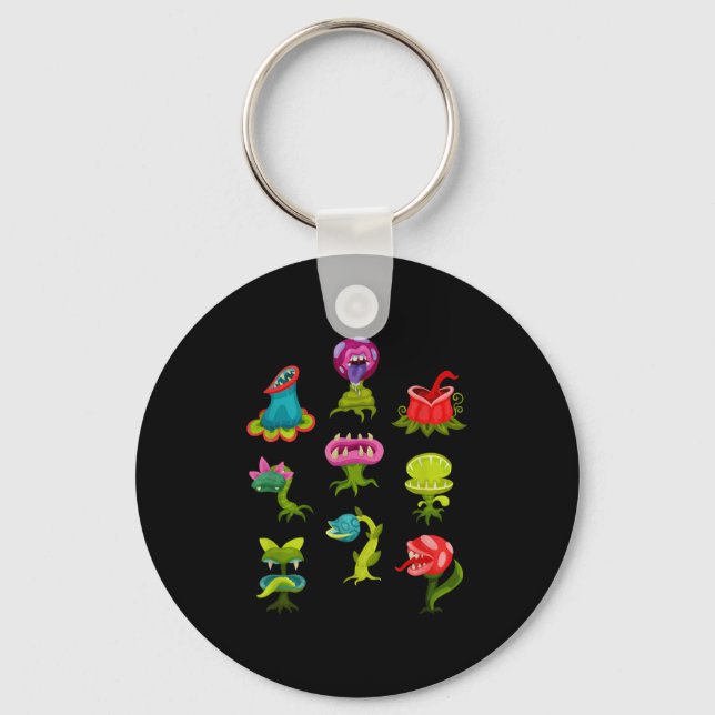Carnivorous Plants Lover Kids Sarracenia Venus Fly Key Ring (Front)