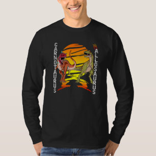Carnotaurus Allosaurus Double Dinosaur Attack T-Shirt