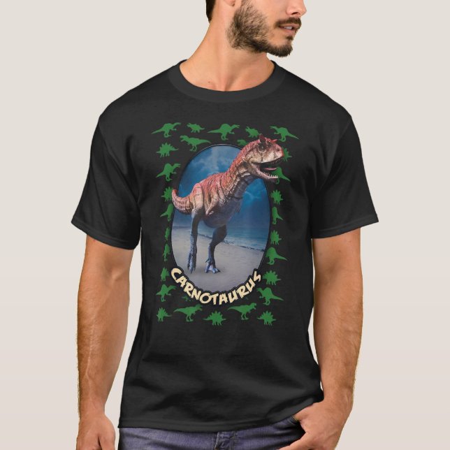 Carnotaurus Boy's Graphic T-Shirt, Carnotaurus Din T-Shirt (Front)