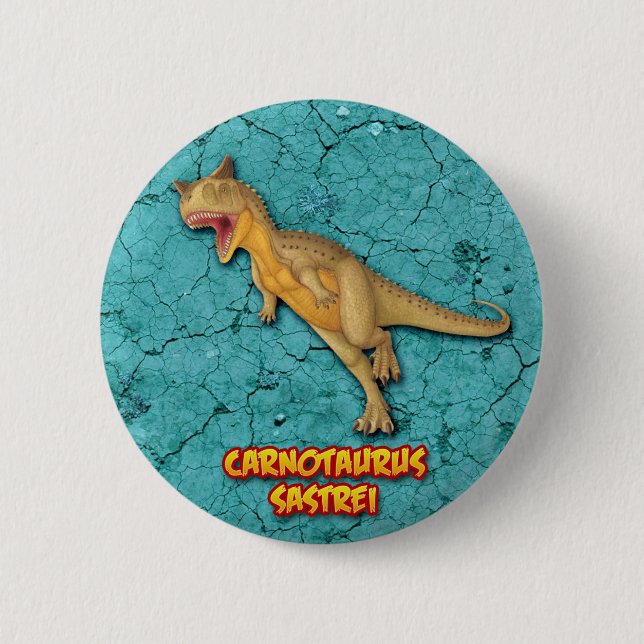 Carnotaurus Sastrei 6 Cm Round Badge (Front)